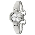  Shop Authentic Gucci Guccissima Quartz Silver Dial Silver Steel Strap Watch For Women - YA134502 - Luxxuri