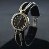  Shop Authentic Bulova Crystal Black Mother of Pearl Dial Silver Steel Strap Watch for Women - 96L224 - Luxxuri