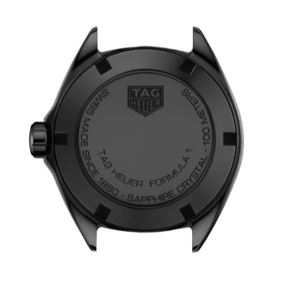  Shop Authentic Tag Heuer Formula 1 Diamonds Black Dial Black Leather Strap Watch for Women - WBJ1417.FC8234 - Luxxuri