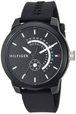  Shop Authentic Tommy Hilfiger Denim Quartz Black Dial Black Rubber Strap Watch for Men - 1791483 - Luxxuri