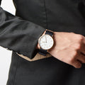  Shop Authentic Daniel Wellington Classic Cornwall White Dial Black Nylon Strap Watch For Men - DW00100257 - Luxxuri