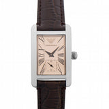  Shop Authentic Emporio Armani Classic Beige Dial Brown Leather Strap Watch For Women - AR0155 - Luxxuri