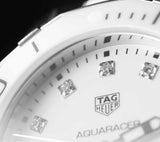  Shop Authentic Tag Heuer Aquaracer Diamonds White Dial Two Tone Steel Strap Watch for Women - WAY131D.BA0914 - Luxxuri