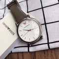  Shop Authentic Emporio Armani Herren White Dial Brown Leather Strap Watch For Men - AR11103 - Luxxuri
