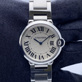 Shop Authentic Cartier Ballon Bleu De Cartier Silver Dial Silver Steel Strap Watch for Women - W69011Z4 - Luxxuri