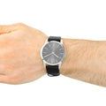  Shop Authentic Calvin Klein City Black Dial Black Leather Strap Watch for Men - K2G21107 - Luxxuri