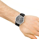  Shop Authentic Calvin Klein City Black Dial Black Leather Strap Watch for Men - K2G21107 - Luxxuri
