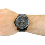  Shop Authentic Diesel Mega Chief Chronograph Grey Dial Gunmetal Men's Watch - DZ4282 - Luxxuri