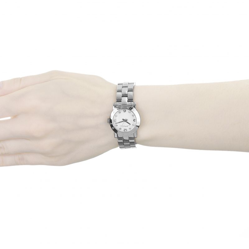  Shop Authentic Marc Jacobs Mini Amy White Dial Silver Steel Strap Watch for Women - MBM3055 - Luxxuri