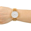  Shop Authentic Calvin Klein Stately White Dial Rose Gold Steel Strap Watch for Women - K3G23626 - Luxxuri