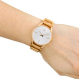  Shop Authentic Calvin Klein Stately White Dial Rose Gold Steel Strap Watch for Women - K3G23626 - Luxxuri