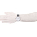  Shop Authentic Calvin Klein Surround Silver Dial Black Leather Strap Watch for Men - K3W211C6 - Luxxuri