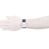  Shop Authentic Calvin Klein Surround Silver Dial Black Leather Strap Watch for Men - K3W211C6 - Luxxuri