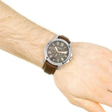  Shop Authentic Fossil Grant Chronograph Black Dial Brown Leather Strap Watch for Men - FS4813 - Luxxuri