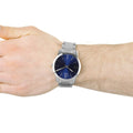  Shop Authentic Calvin Klein City Blue Dial Silver Steel Strap Watch for Men - K2G2G14N - Luxxuri