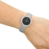  Shop Authentic Calvin Klein Firm Black Dial Silver Mesh Bracelet Watch for Women - K3N23121 - Luxxuri
