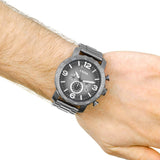  Shop Authentic Fossil Nate Chronograph Gunmetal Dial Grey Steel Strap Watch for Men - JR1437 - Luxxuri