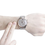  Shop Authentic Emporio Armani Beta Chronograph Grey Dial Two Tone Steel Strap Watch For Men - AR1864 - Luxxuri