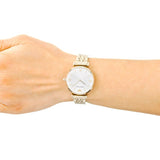 Shop Authentic Emporio Armani Gianni T Bar Silver Dial Gold Stainless Steel Strap Watch For Women - AR1877 - Luxxuri