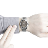  Shop Authentic Gucci G Timeless Brown Dial Silver Steel Strap Watch For Women - YA126503 - Luxxuri