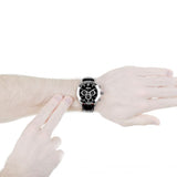 Shop Authentic Hugo Boss Ikon Black Dial Black Leather Strap Watch for Men - 1513178 - Luxxuri