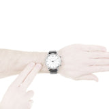  Shop Authentic Emporio Armani Classic Quartz Chronograph White Dial Black Leather Strap Watch For Men - AR1807 - Luxxuri