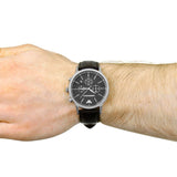  Shop Authentic Emporio Armani Renato Chronograph Black Dial Brown Leather Strap Watch For Men - AR2482 - Luxxuri