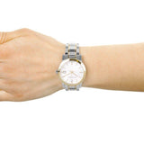  Shop Authentic Burberry The City White Dial Two Tone Steel Strap Watch for Women - BU9115 - Luxxuri