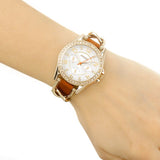  Shop Authentic Fossil Riley Multifunction White Dial Orange Leather Strap Watch for Women - ES3723 - Luxxuri