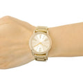  Shop Authentic Michael Kors Hartman Quartz Gold Dial Gold Steel Strap Watch For Women - MK3490 - Luxxuri
