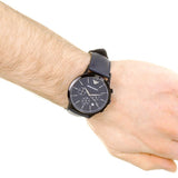  Shop Authentic Emporio Armani Renato Chronograph Quartz Blue Dial Blue Leather Strap Watch For Men - AR2481 - Luxxuri