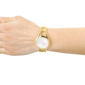  Shop Authentic Calvin Klein Class White Dial Gold Steel Strap Watch for Women - K6R23526 - Luxxuri
