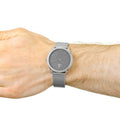  Shop Authentic Calvin Klein Minimal Grey Dial Silver Mesh Bracelet Watch for Women - K3M2212X - Luxxuri