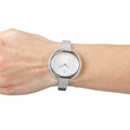  Shop Authentic Calvin Klein Impetuous Silver Dial Silver Steel Strap Watch for Women - K4F2N116 - Luxxuri