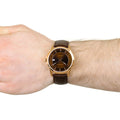  Shop Authentic Calvin Klein Infinity Brown Dial Brown Leather Strap Watch for Men - K5S346GK - Luxxuri