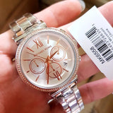  Shop Authentic Michael Kors Sofie Chronograph Quartz White Dial Two Tone Steel Strap Watch For Women - MK6558 - Luxxuri
