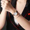  Shop Authentic Daniel Wellington Classic Petite York White Dial Brown Leather Strap Watch For Women - DW00100244 - Luxxuri