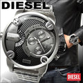  Shop Authentic Diesel Little Daddy Chronograph Black Dial Silver Steel Strap Watch For Men - DZ7259 - Luxxuri