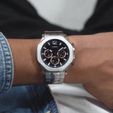  Shop Authentic Guess Edge Chronograph Black Dial Silver Steel Strap Watch For Men - GW0539G1 - Luxxuri