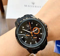  Shop Authentic Maserati SFIDA Chronograph Quartz Stainless Steel Black Dial Watch For Men - R8851123007 - Luxxuri
