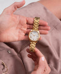  Shop Authentic Guess Luna White Dial Gold Steel Strap Watch for Women - GW0308L2 - Luxxuri