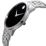  Shop Authentic Movado Museum Classic Black Dial Silver Steel Strap Watch for Men - 0607199 - Luxxuri