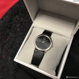  Shop Authentic Calvin Klein Minimal Black Dial Black Leather Strap Watch for Men - K3M221CS - Luxxuri