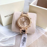  Shop Authentic Michael Kors Parker Chronograph Rose Gold Dial Two Tone Steel Strap Watch For Women - MK6832 - Luxxuri