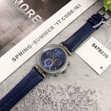  Shop Authentic Swarovski Era Journey Blue Dial Blue Leather Strap Watch for Women - 5479239 - Luxxuri