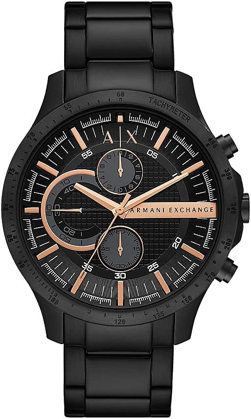  Shop Authentic Armani Exchange Chronograph Black Dial Black Steel Strap Watch For Men - AX2429 - Luxxuri