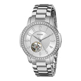  Shop Authentic Fossil Architect Automatic Silver Dial Silver Steel Strap Watch for Women - ME3057 - Luxxuri