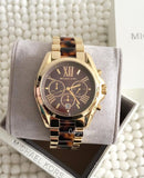  Shop Authentic Michael Kors Bradshaw Chronograph Brown Dial Two Tone Steel Strap Watch For Women - MK5696 - Luxxuri
