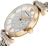  Shop Authentic Emporio Armani Gianni T Bar White Dial Two Tone Steel Strap Watch For Women - AR8031 - Luxxuri
