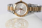  Shop Authentic Versace Hellenyium GMT Silver Dial Two Tone Steel Strap Watch for Men - V11030015 - Luxxuri